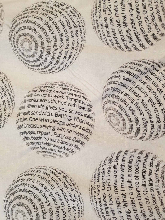 Wide back quilting fabric - Quilt Quotes